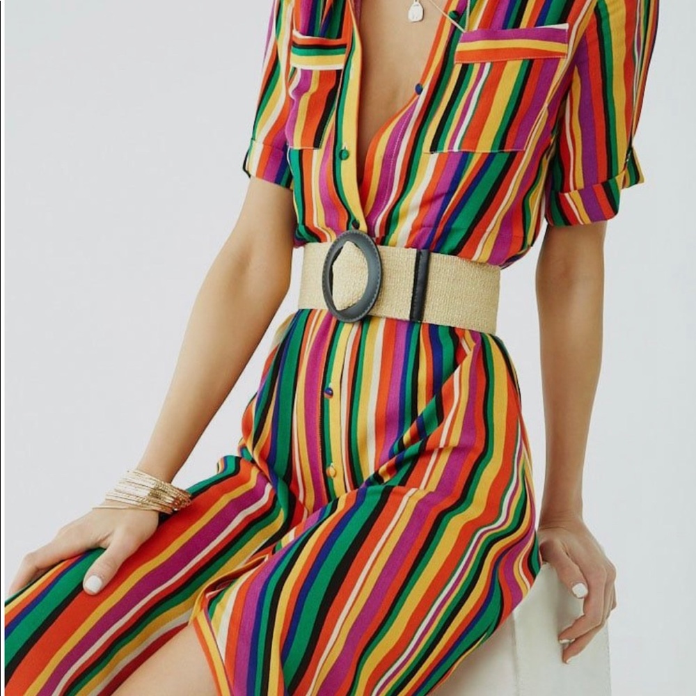 3/$10 Multi striped Maxi Dress